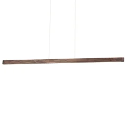 Envostar Lineo LED hanglamp donker grenen 118cm