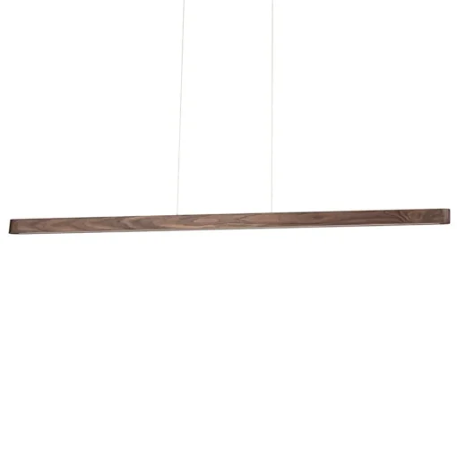 Envostar Lineo LED hanglamp donker grenen 118cm