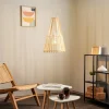 Envostar Lohr hanglamp, hout, kegelvormig Ø 39cm