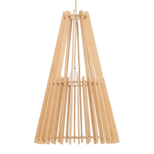 Envostar Lohr hanglamp, hout, kegelvormig Ø 39cm