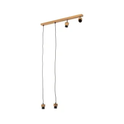 Envostar Merlo hanglamp eiken geolied, 4-lamps
