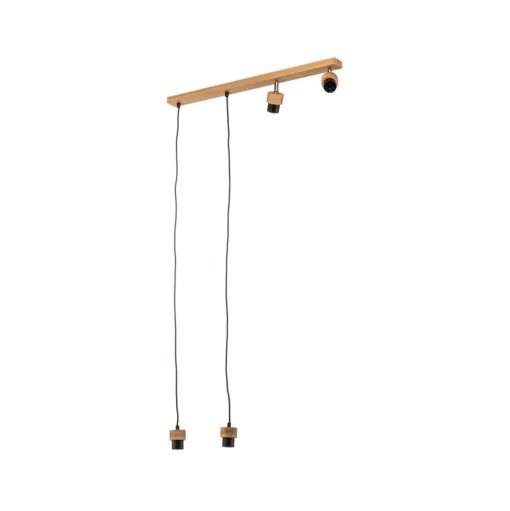 Envostar Merlo hanglamp eiken geolied, 4-lamps