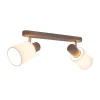Envostar Nale 2 plafondlamp 2-lamps grenen grijs