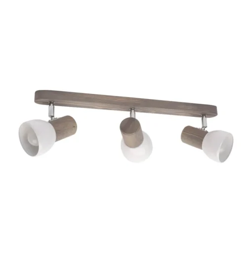 Envostar Nale plafondspot 3-lamps grenen grijs
