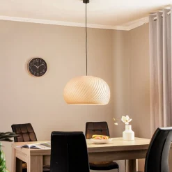 Envostar n.n hanglamp van hout, Ø 53 cm