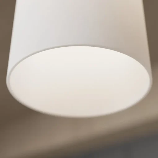 Envostar Talia hanglamp, eiken/wit, 5-lamps