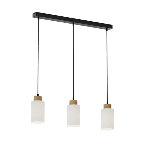 Envostar Talia hanglamp eiken/wit 3-lamps linea