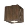 Envostar Tuni downlight, grenen gebeitst walnoot