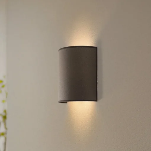 Envostar wandlamp Idun, aardkleurig 24 cm natuurlijk materiaal veganistisch