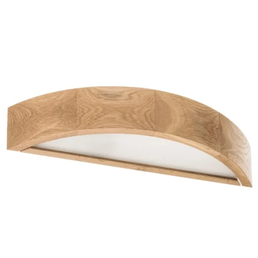 Envostar wandlamp Kerio, breedte 40,5 cm, eikenhout
