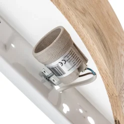 Envostar wandlamp Kerio, breedte 40,5 cm, eikenhout