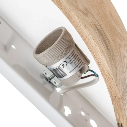 Envostar wandlamp Kerio, breedte 40,5 cm, eikenhout