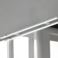 Esther 2 LED spiegellamp, chroom, breedte 80 cm