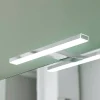 Esther 2 LED spiegellamp, chroom, 28 cm
