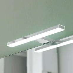 Esther 2 LED spiegellamp, chroom, 28 cm