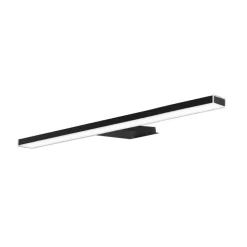 Esther 2 LED spiegellamp, mat zwart, 28 cm