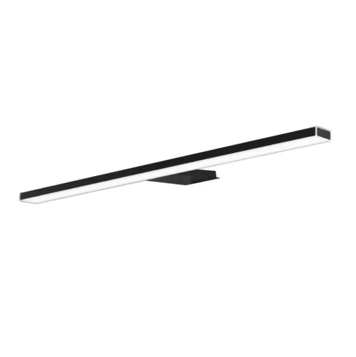Esther 2 LED spiegellamp, mat zwart, 50 cm