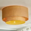 Euluna Boho jute plafondlamp naturel bruin Ø60cm