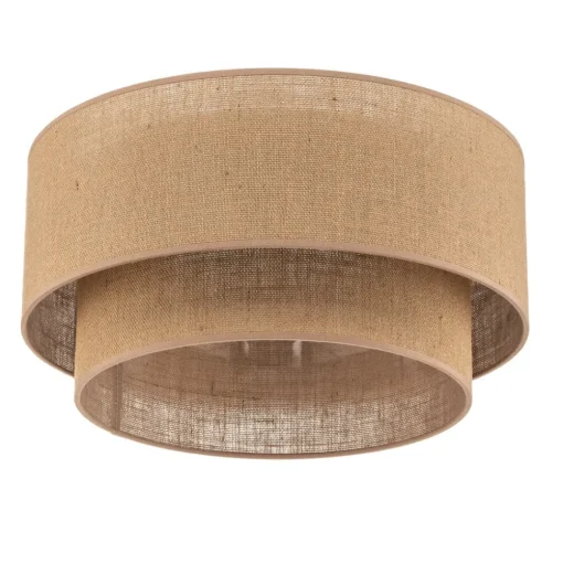 Euluna Boho jute plafondlamp naturel bruin Ø45cm
