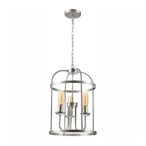 Euluna Constantine kroonluchter staal 3-lamps