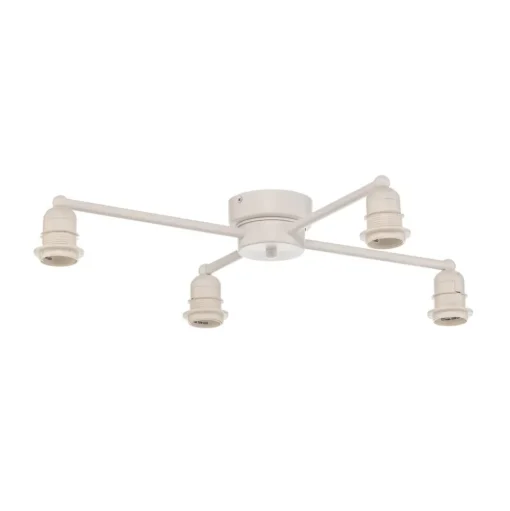 Euluna Lodge plafondlamp, 4-lamps, beige