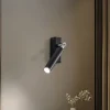 Euluna Nicanor wandspot, zwart/chroom