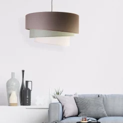Euluna Trio monocolor plafondlamp grijs Ø60cm