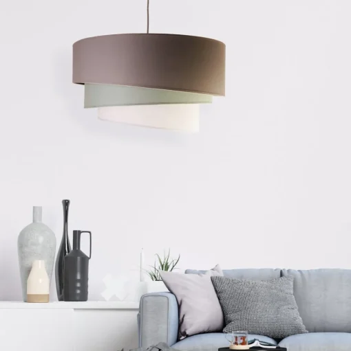 Euluna Trio monocolor plafondlamp grijs Ø60cm