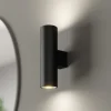 Euluna wandlamp Marion, zwart hoogte 18 cm staal up/down