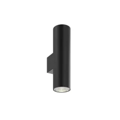 Euluna wandlamp Marion, zwart hoogte 18 cm staal up/down