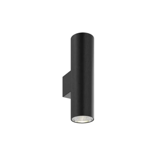Euluna wandlamp Marion, zwart hoogte 18 cm staal up/down