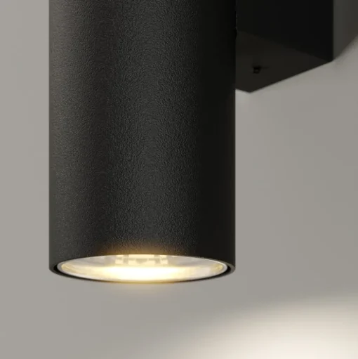 Euluna wandlamp Marion, zwart hoogte 18 cm staal up/down