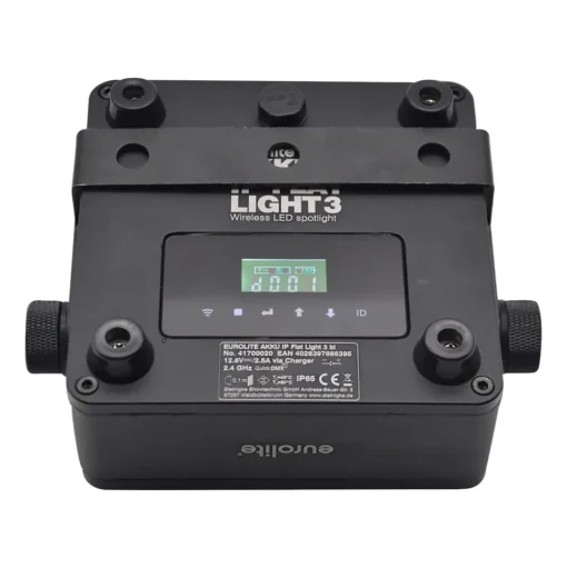 EUROLITE Batterij Flat Light 3 LED Spot 24W IP65