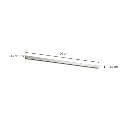 Eutrac Phase opbouwrups 1m, zilver