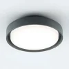 EVN LED buiten plafondlamp Tectum, antraciet, Ø 25 cm