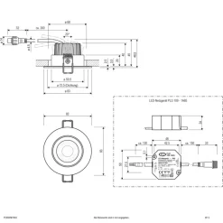 EVN PC65 inbouwlamp rond, 3000K antraciet