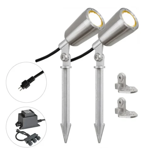 EVN PC6806 LED tuinspot, 12V, 3.000K, 2er-set