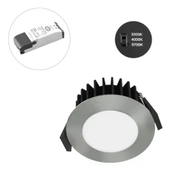 EVN Solido68 LED inbouwlamp 10W chroom