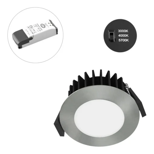EVN Solido68 LED inbouwlamp 10W chroom