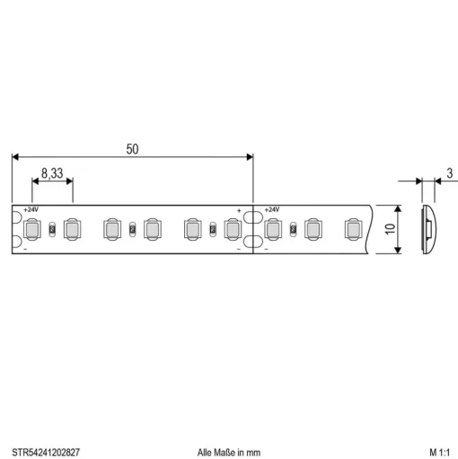 EVN STR5424 LED strip IP54 5m 72W 2.700K