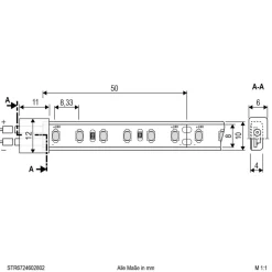 EVN STR6724 LED strip IP67 5m 48W 3.000K
