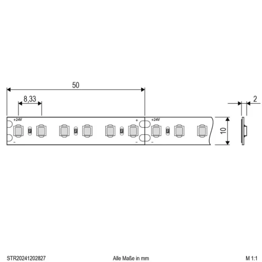 EVN STR2024 LED strip IP20 5m 72W 2.700K