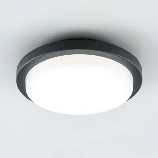 EVN Tectum LED buiten plafondlamp rond, Ø 24,6 cm