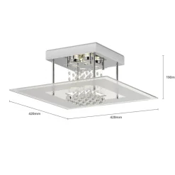 Extravagante LED-plafondlamp Lisandra