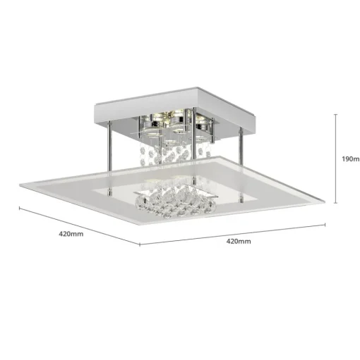 Extravagante LED-plafondlamp Lisandra