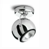 Fabbian Beluga staal plafondlamp direct 1-lamp