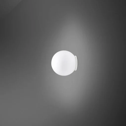 Fabbian Lumi Sfera glas-wandlamp, Ø 9 cm