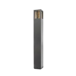 Facado II tuinpadverlichting, hoogte 65 cm, grijs/rook, 11 x 11 cm IP65