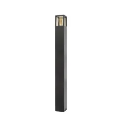 Facado II tuinpadverlichting, hoogte 100 cm, grijs/rook 11 x 11 cm IP65