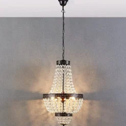 Fascinerende hanglamp Jorve met kristal